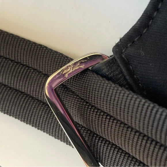 Longchamp Le Pliage Neo Flat Black Nylon Crossbody Bag Shoulder Purse - Picture 8 of 11